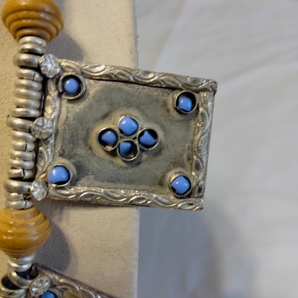 Iris Apfel & Bajalia Silver Multi Pendant Statement Necklace - Picture 4 of 16